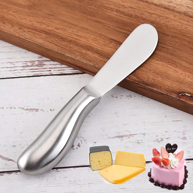 VANRA Spreader Knife Set 4-Piece Butter Knife Stainless Steel Cheese Knife Set Small Bread Cream Knives 5.3-inch - Image 2